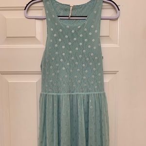 Free People Dress Polkadot  Sheer DressPrint SizeS